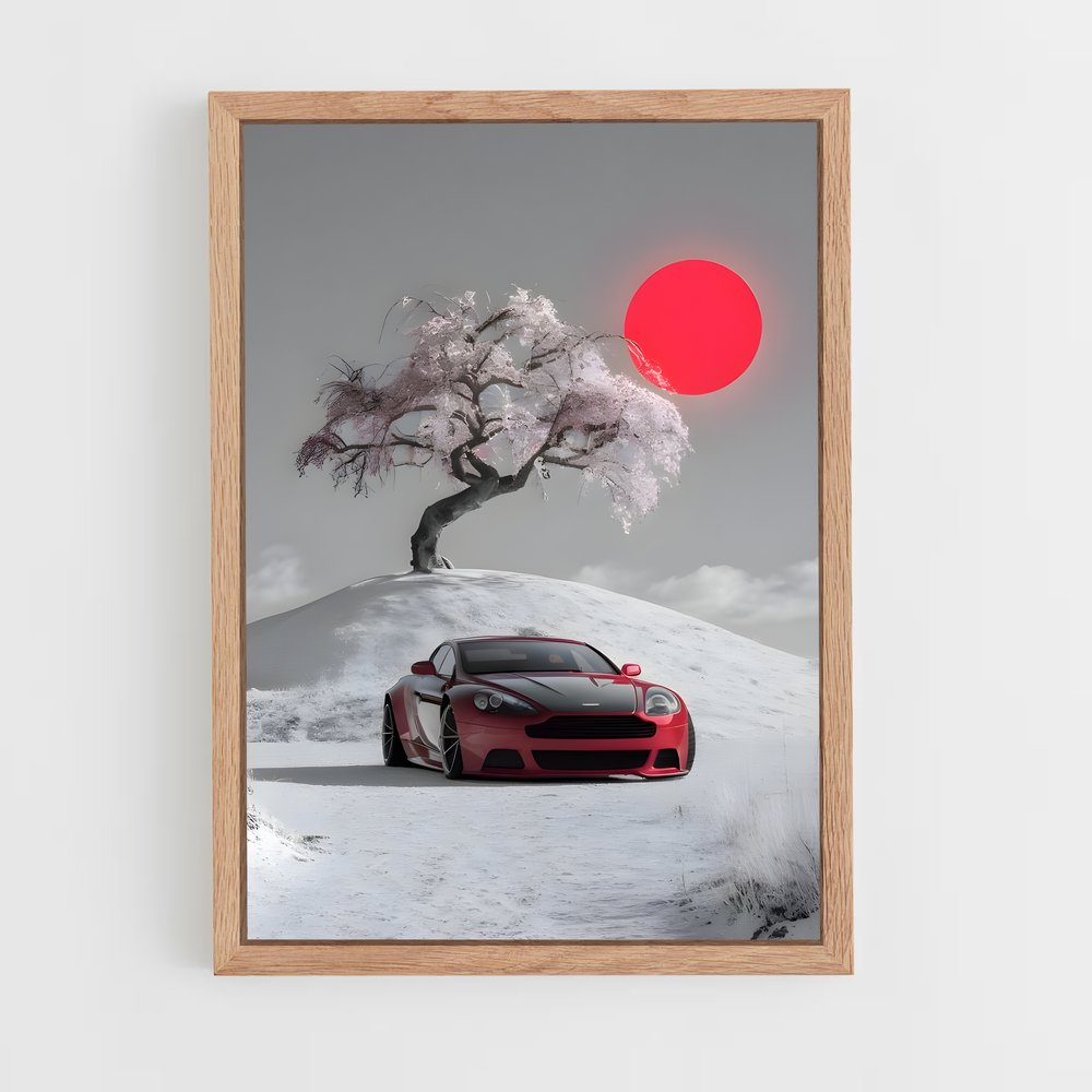Poster Hiver Écarlate – affiche Aston Martin (vue 4)